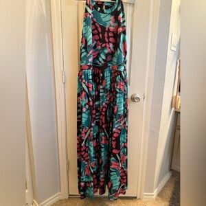 Torrid butterfly Dress in Pink and Teal